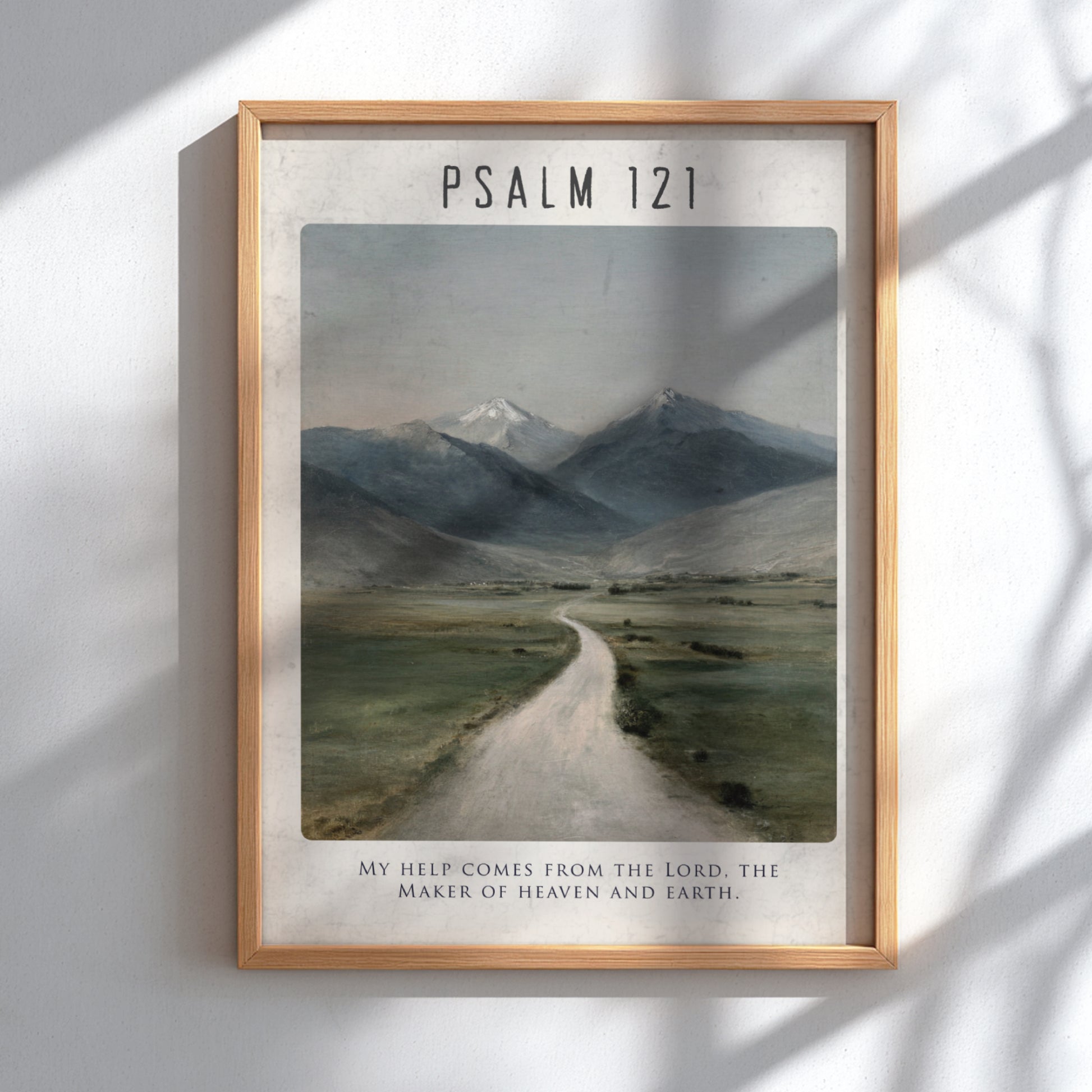Psalm 121: The Keeper - Modern Minimalist Scripture Wall Art
