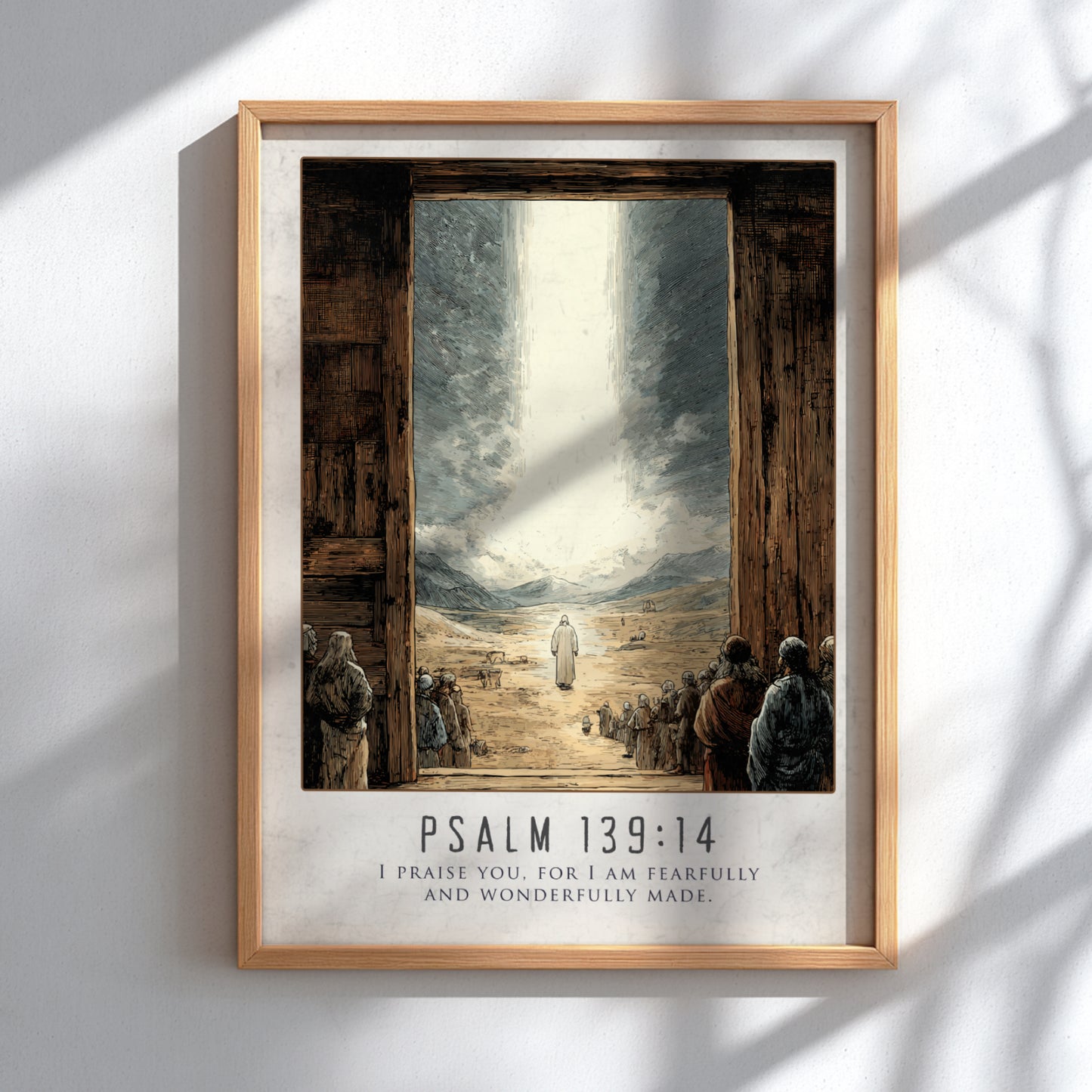 Psalm 139:14: Fearfully & Wonderfully Made – Modern Minimalist Art