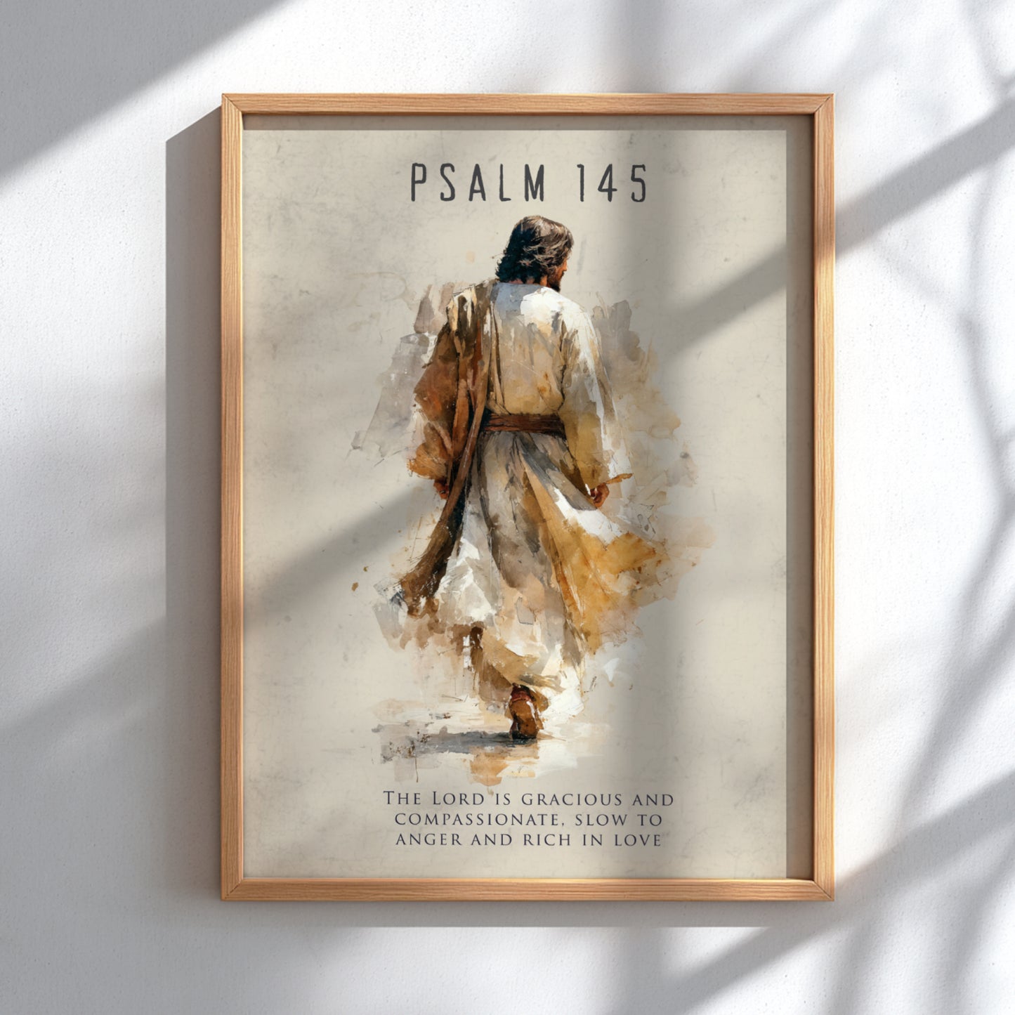 Psalm 145: The Greatness – Modern Minimalist Scripture Wall Art