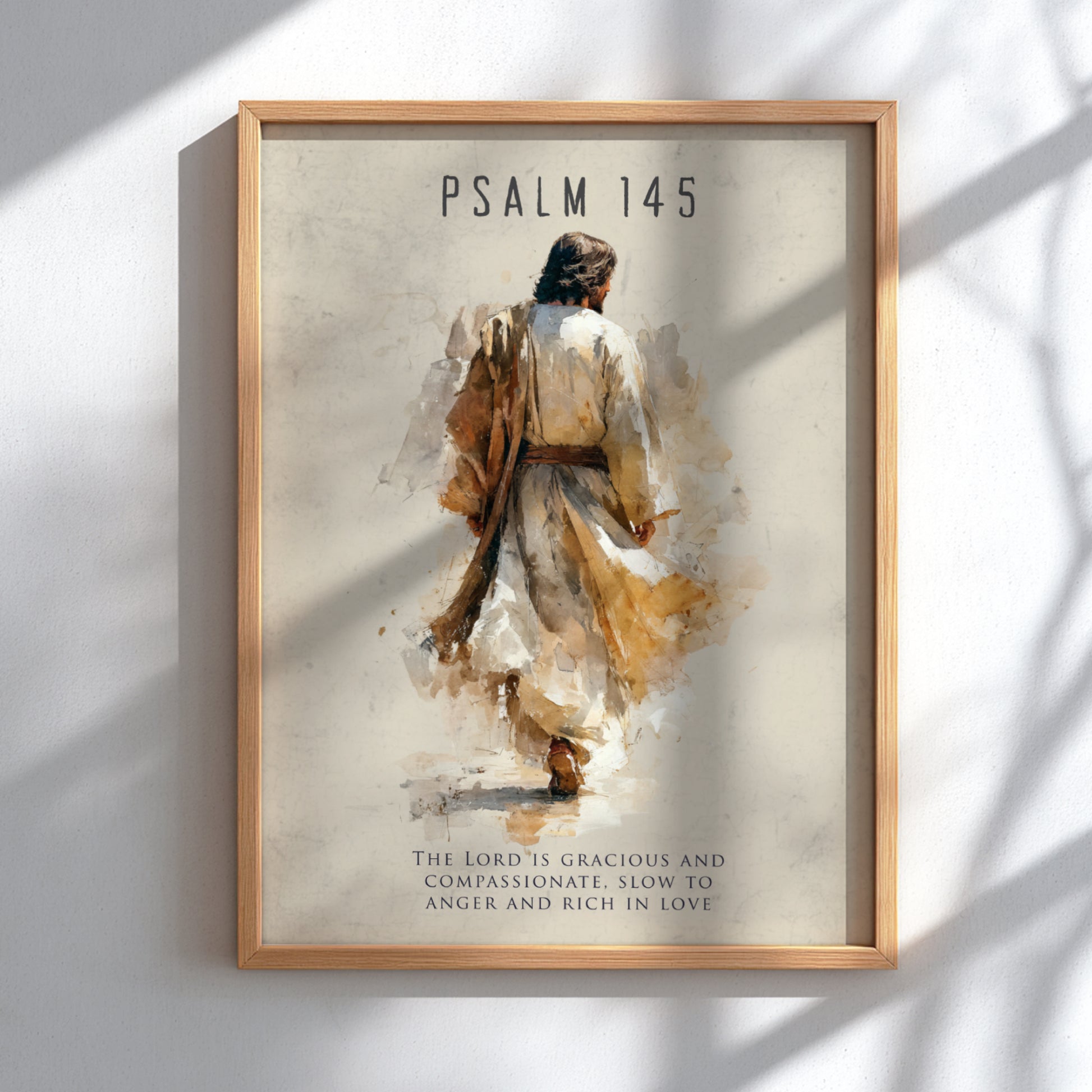 Psalm 145: The Greatness – Modern Minimalist Scripture Wall Art