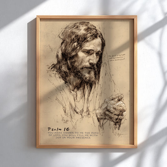 Le voyage de retour – Illustration de dessin de Jésus-Christ