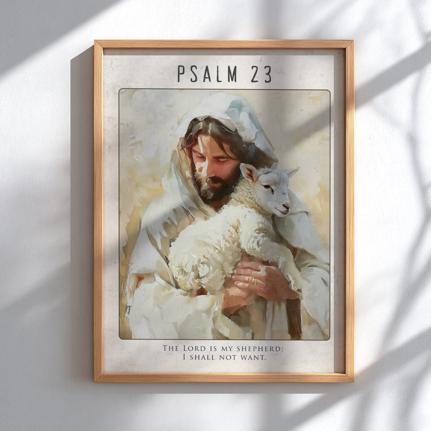 Psalm 23: The Provision – Modern Minimalist Scripture Art