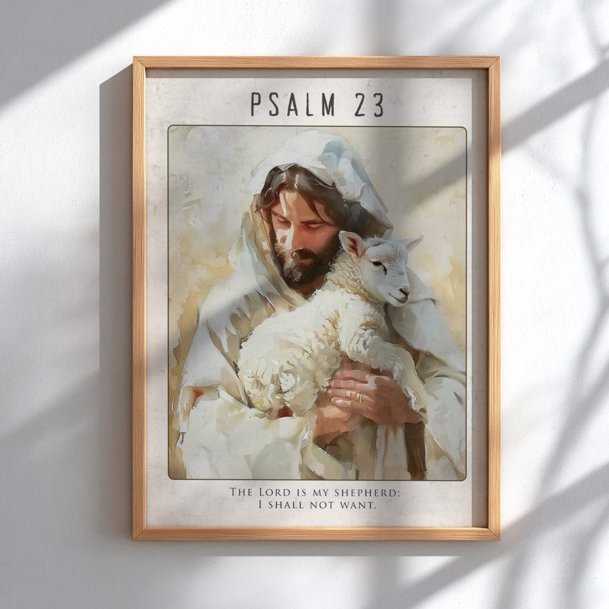 Psalm 23: The Provision – Modern Minimalist Scripture Art