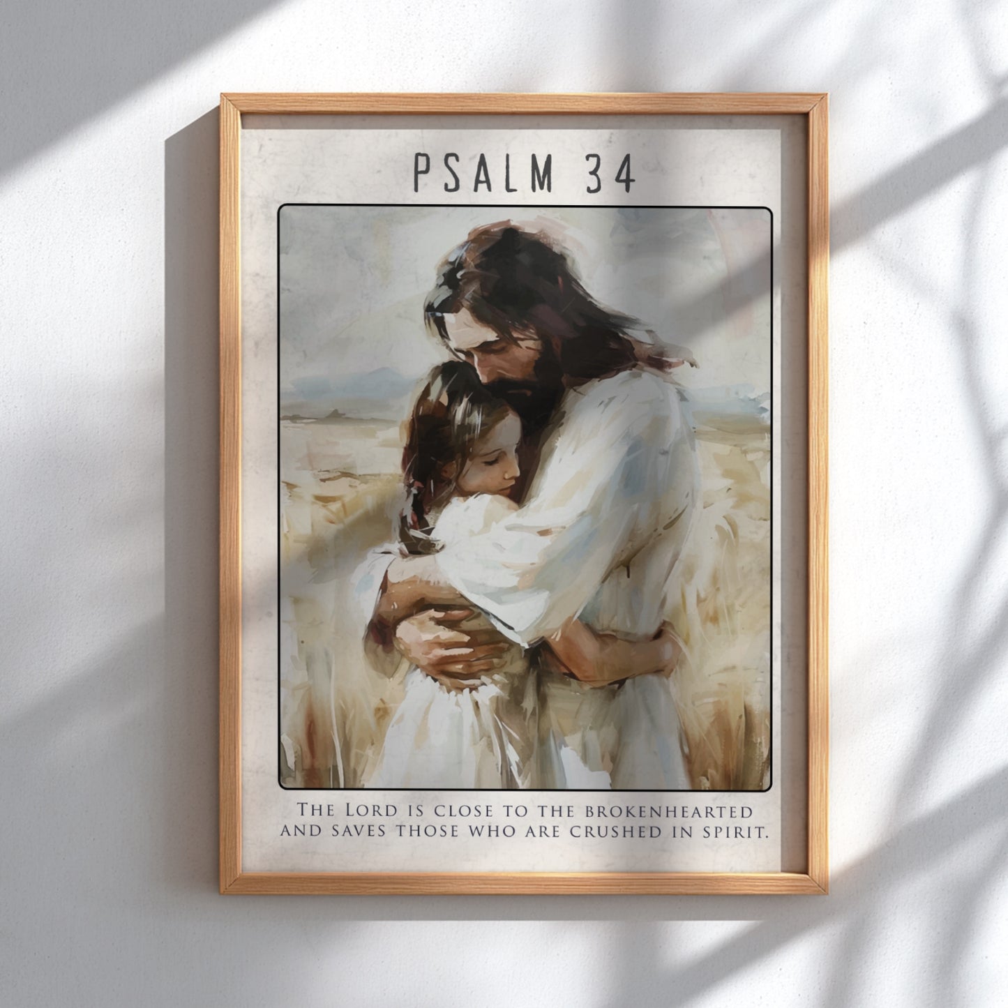 Psalm 34: The Deliverance – Modern Minimalist Scripture Art