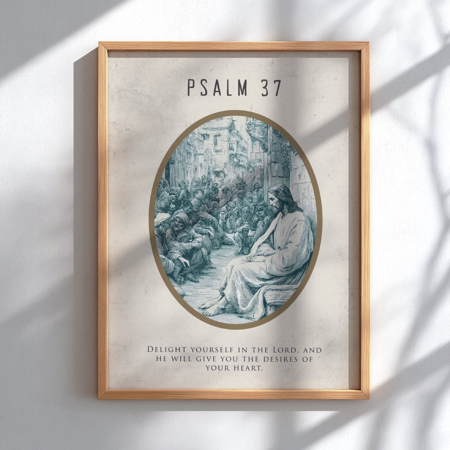 Psalm 37: The Heritage – Modern Minimalist Scripture Art