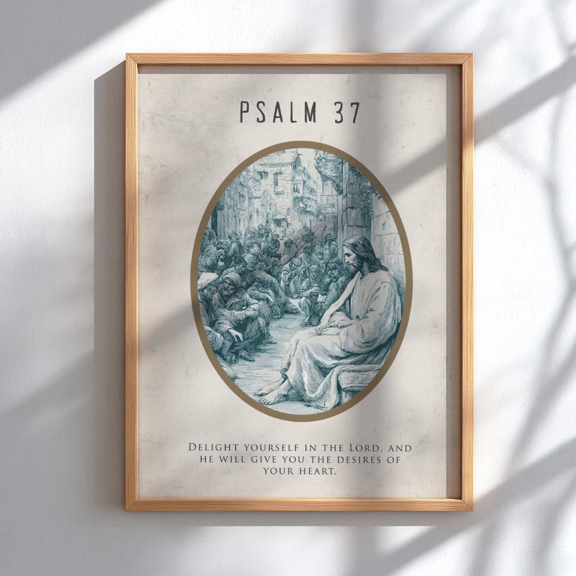 Psalm 37: The Heritage – Modern Minimalist Scripture Art