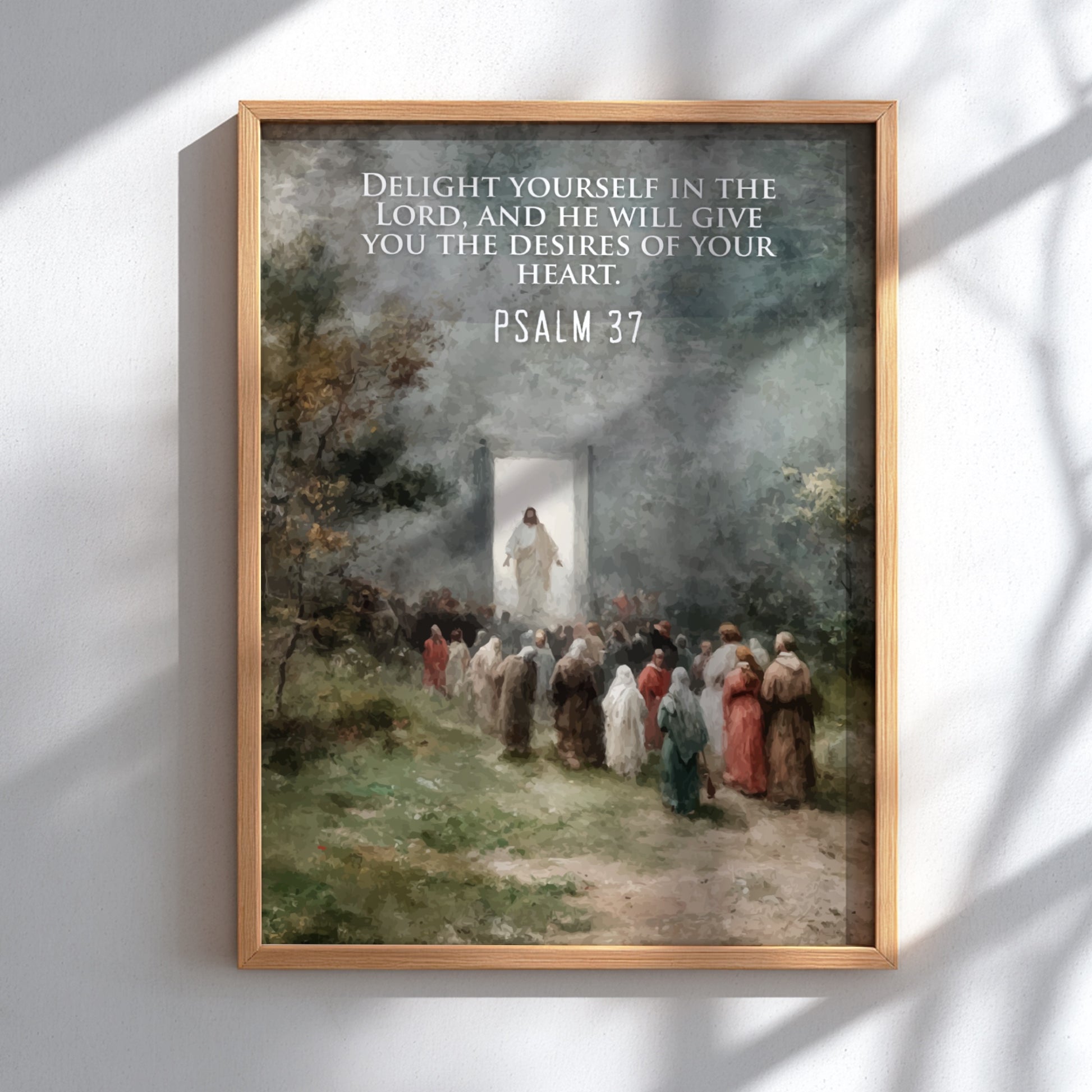 Psalm 37: The Equilibrium – Modern Minimalist Scripture Art