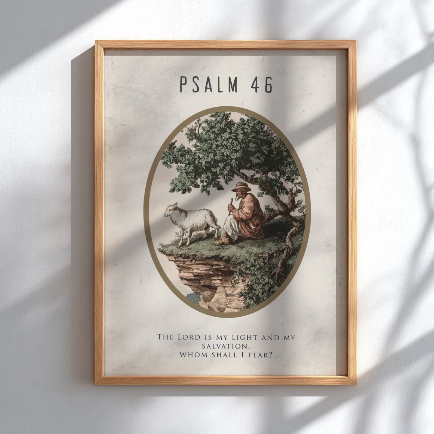 Psalm 46: Modern Minimalist Scripture Wall Art
