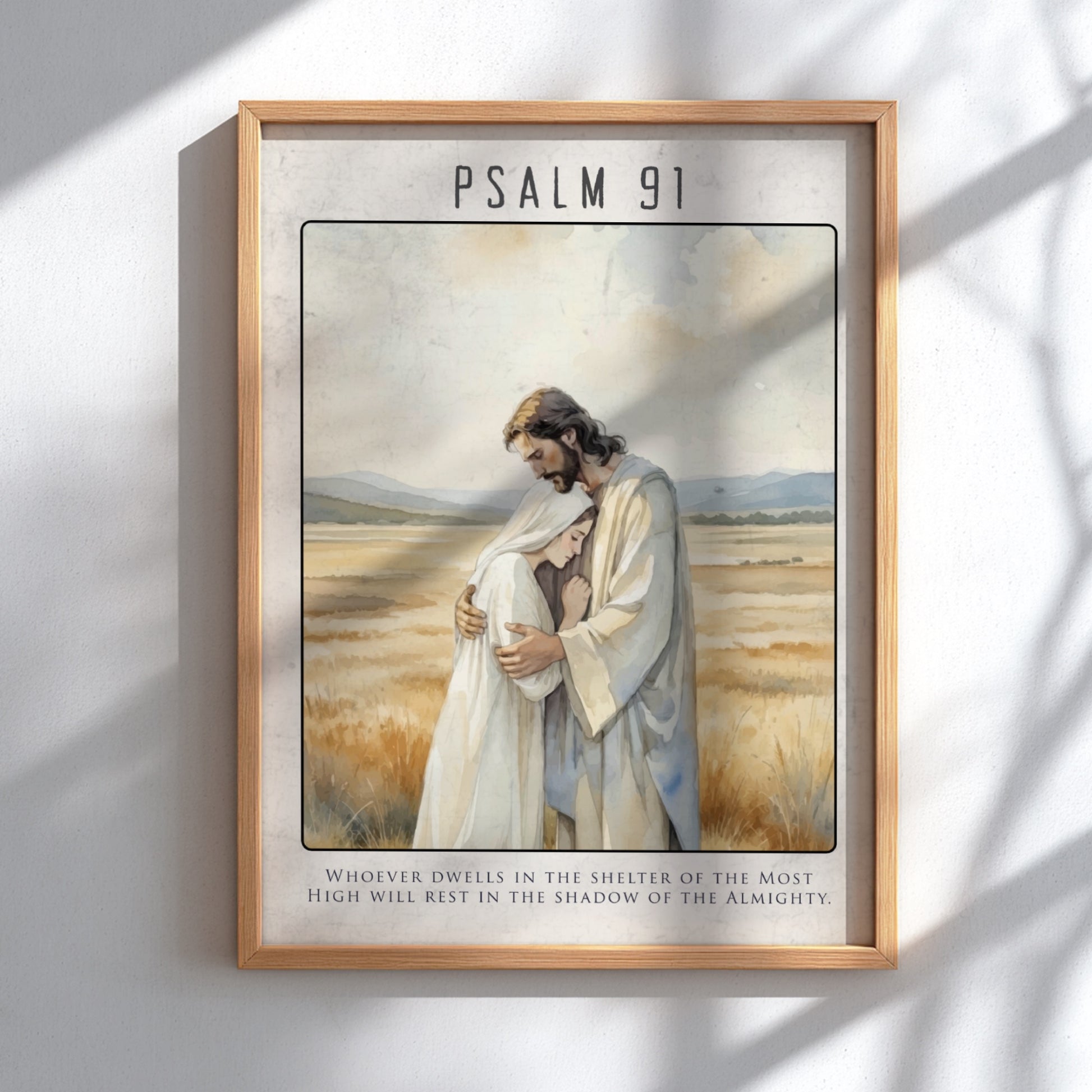 Psalm 91: The Canopy – Modern Minimalist Scripture Art