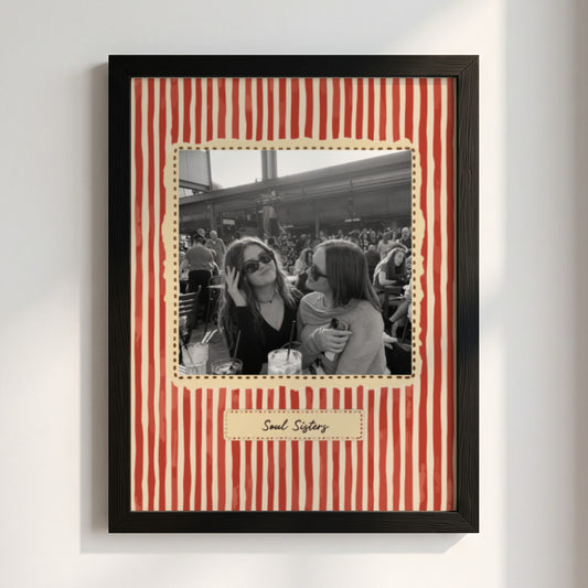 Personalised Soul Sisters - Best Friend Photo Poster