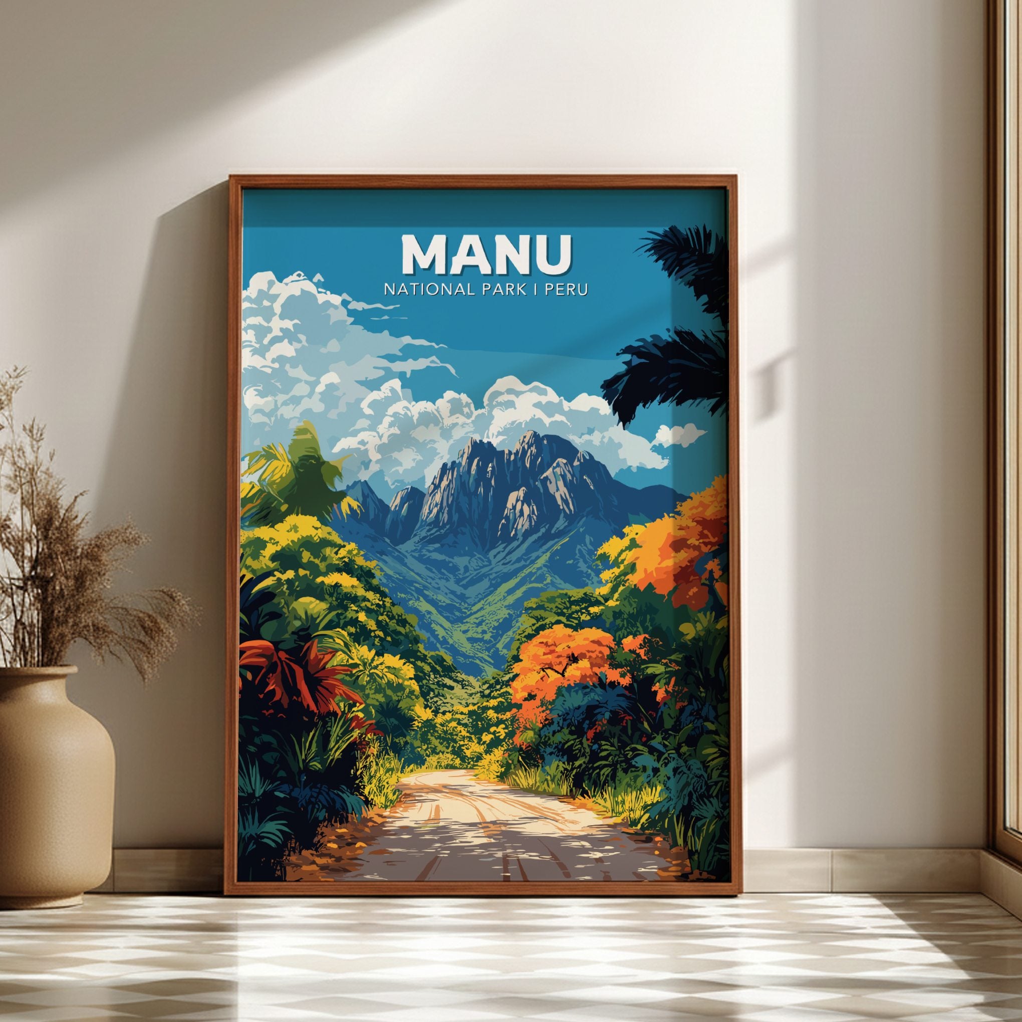 South America MANU POSTER - PERU NATIONAL PARK ARTWORK