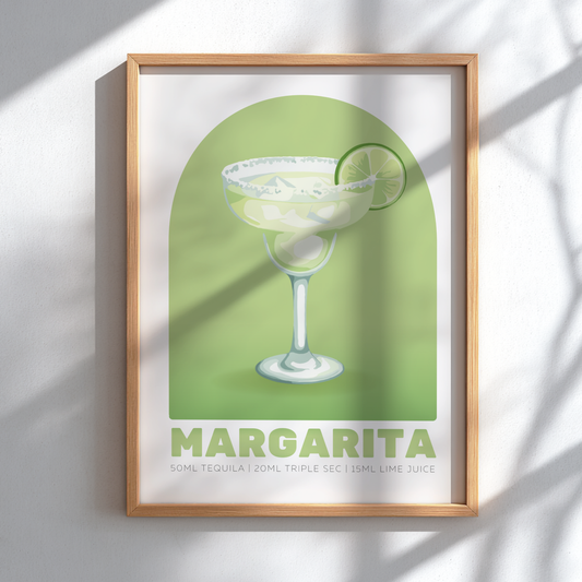 Margarita Cocktail Poster - Drinks Wall Art