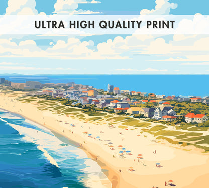 Ocean City Travel Poster, Ocean City Wall Art, Ocean City Print, Maryland Artwork, Home Décor, Ocean City Maryland Poster, Ocean City Art