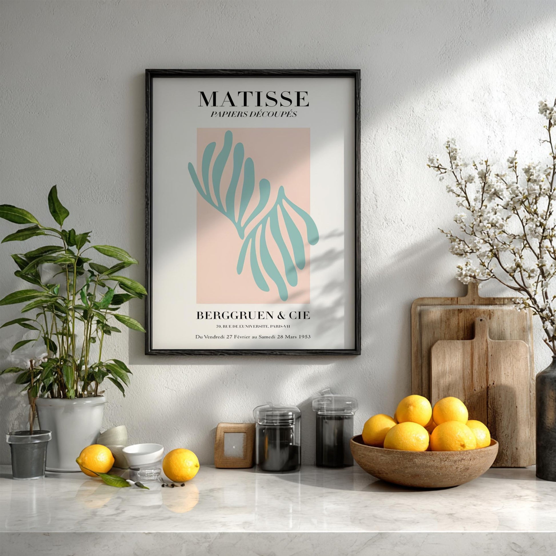 Matisse: Berggruen & Cie - Minimalist Exhibition Poster Wall Art