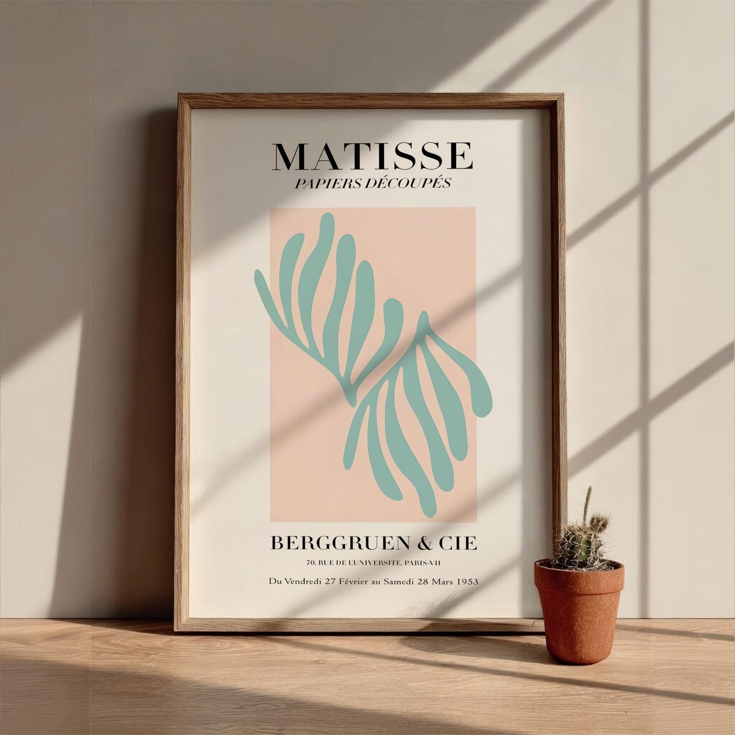 Matisse: Berggruen & Cie - Minimalist Exhibition Poster Wall Art