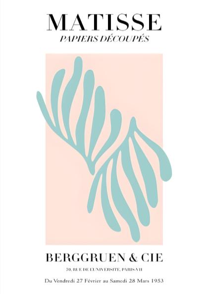 Matisse: Berggruen & Cie - Minimalist Exhibition Poster Wall Art