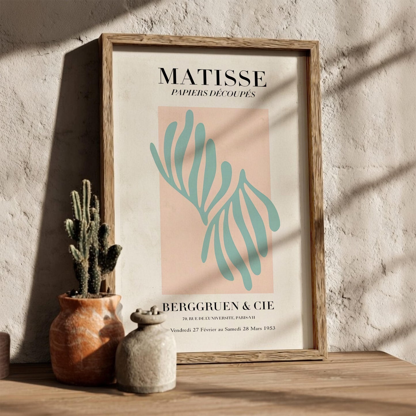 Matisse: Berggruen & Cie - Minimalist Exhibition Poster Wall Art
