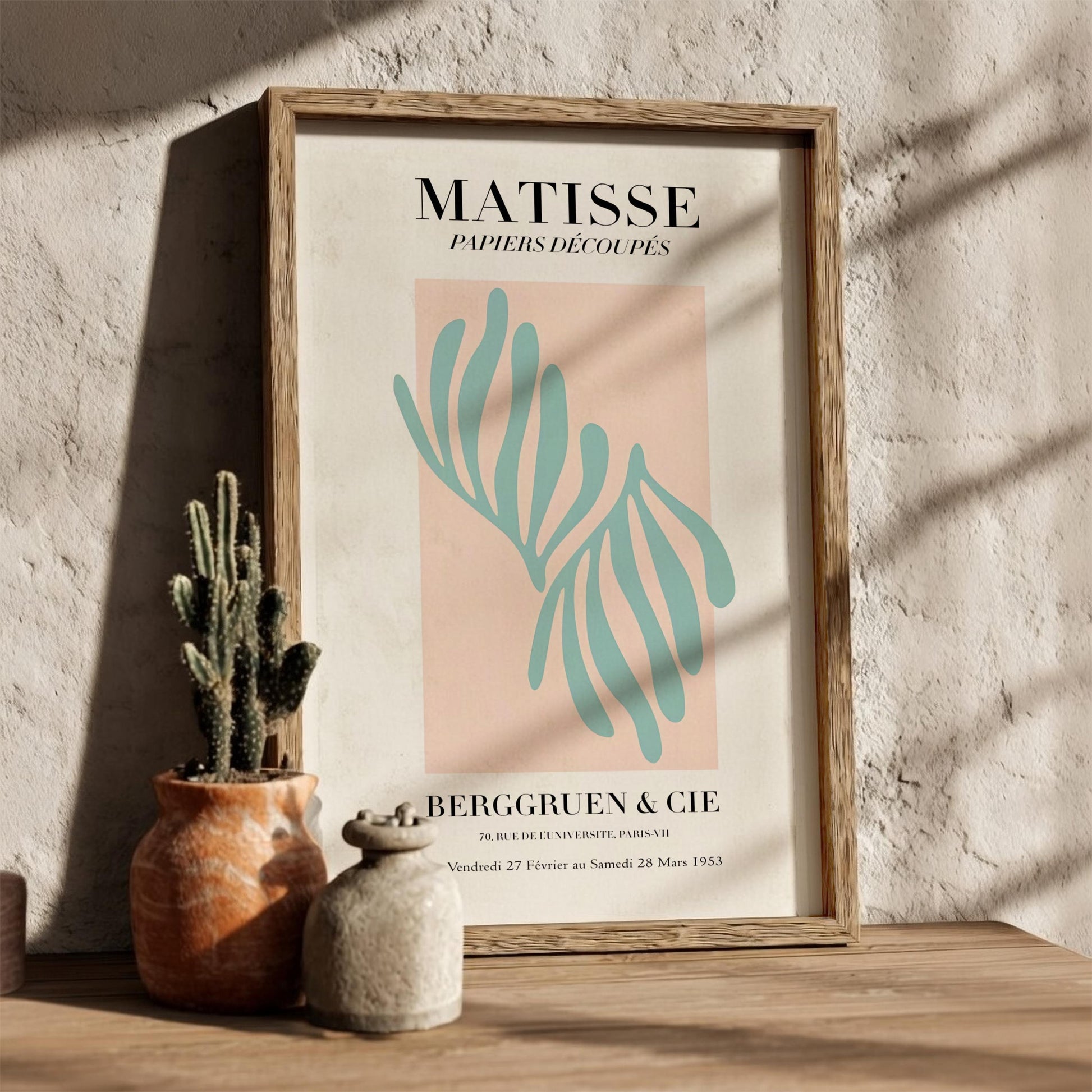 Matisse: Berggruen & Cie - Minimalist Exhibition Poster Wall Art