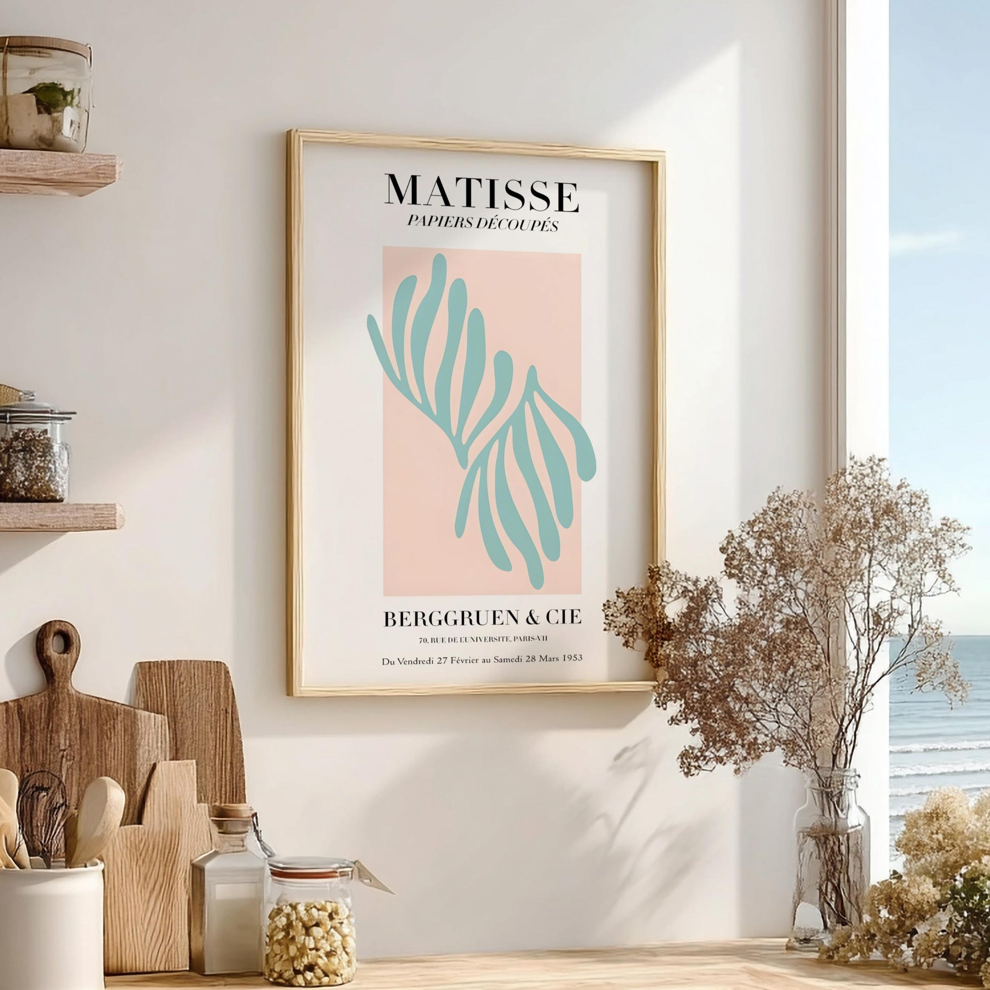 Matisse: Berggruen & Cie - Minimalist Exhibition Poster Wall Art