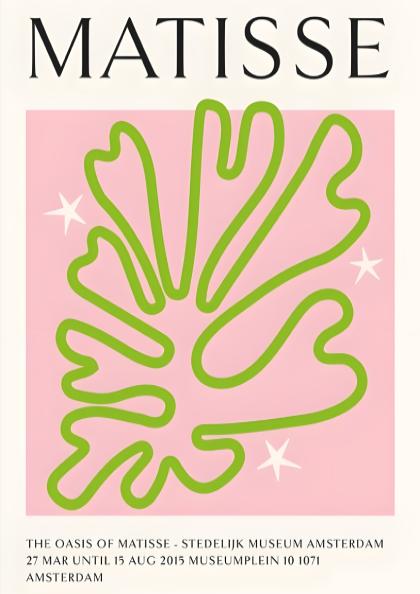 The Oasis of Matisse - Modern Minimalist Abstract Exhibition Wall Art