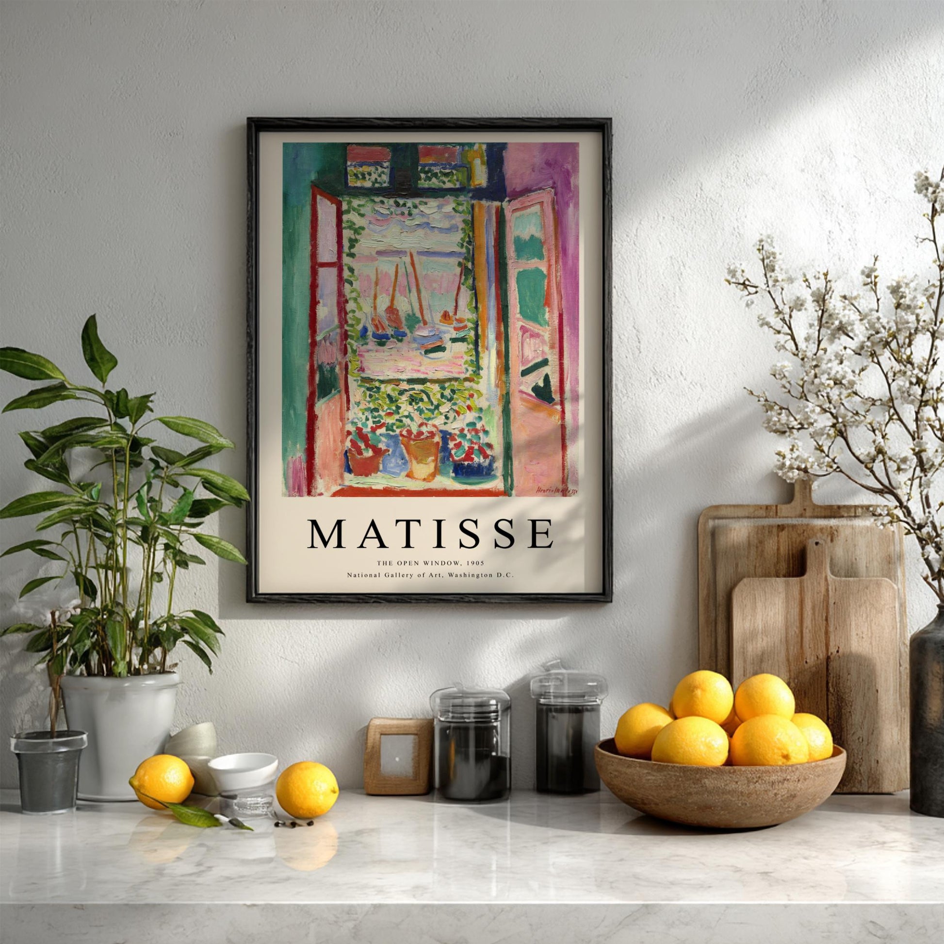 Matisse: The Open Window - Modern Minimalist Collioure Wall Art