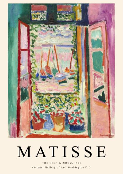 Matisse: The Open Window - Modern Minimalist Collioure Wall Art