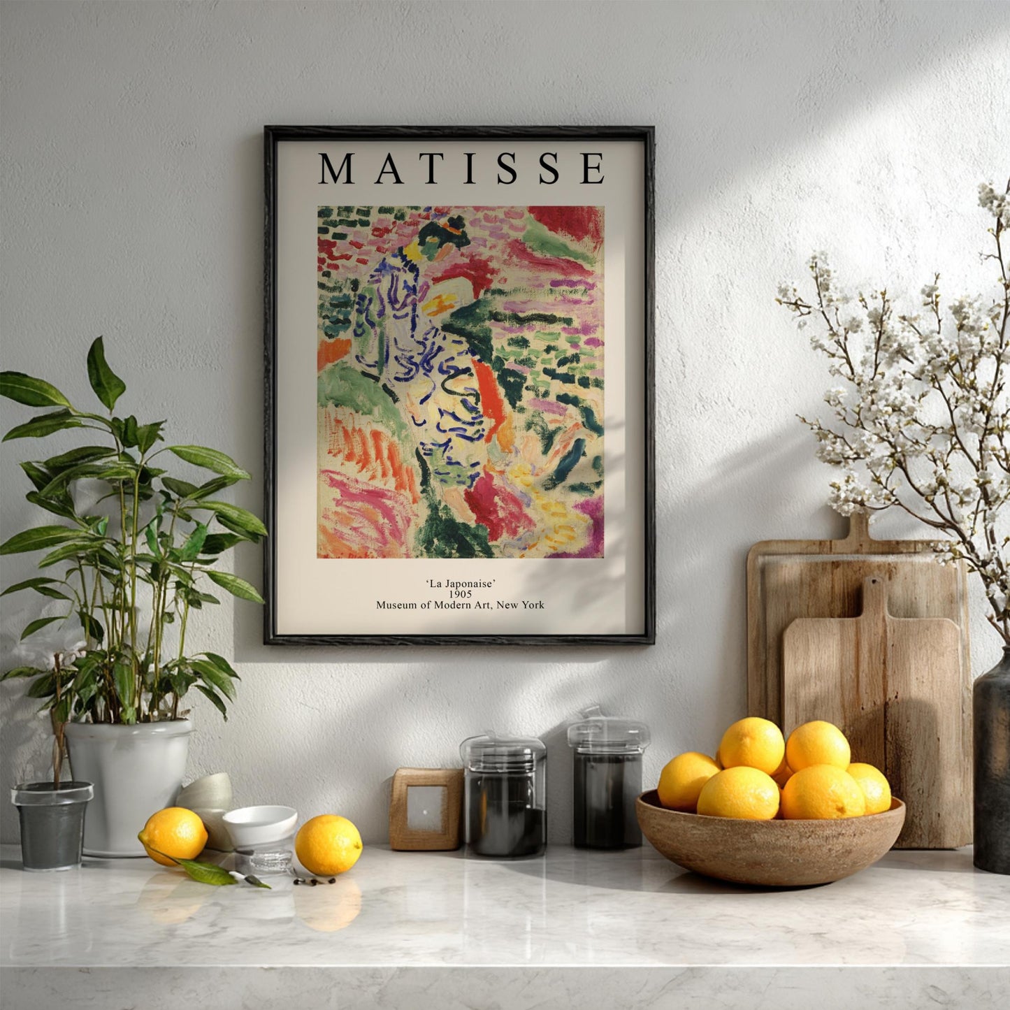Matisse: La Japonaise - Modern Minimalist Figure Illustration Wall Art