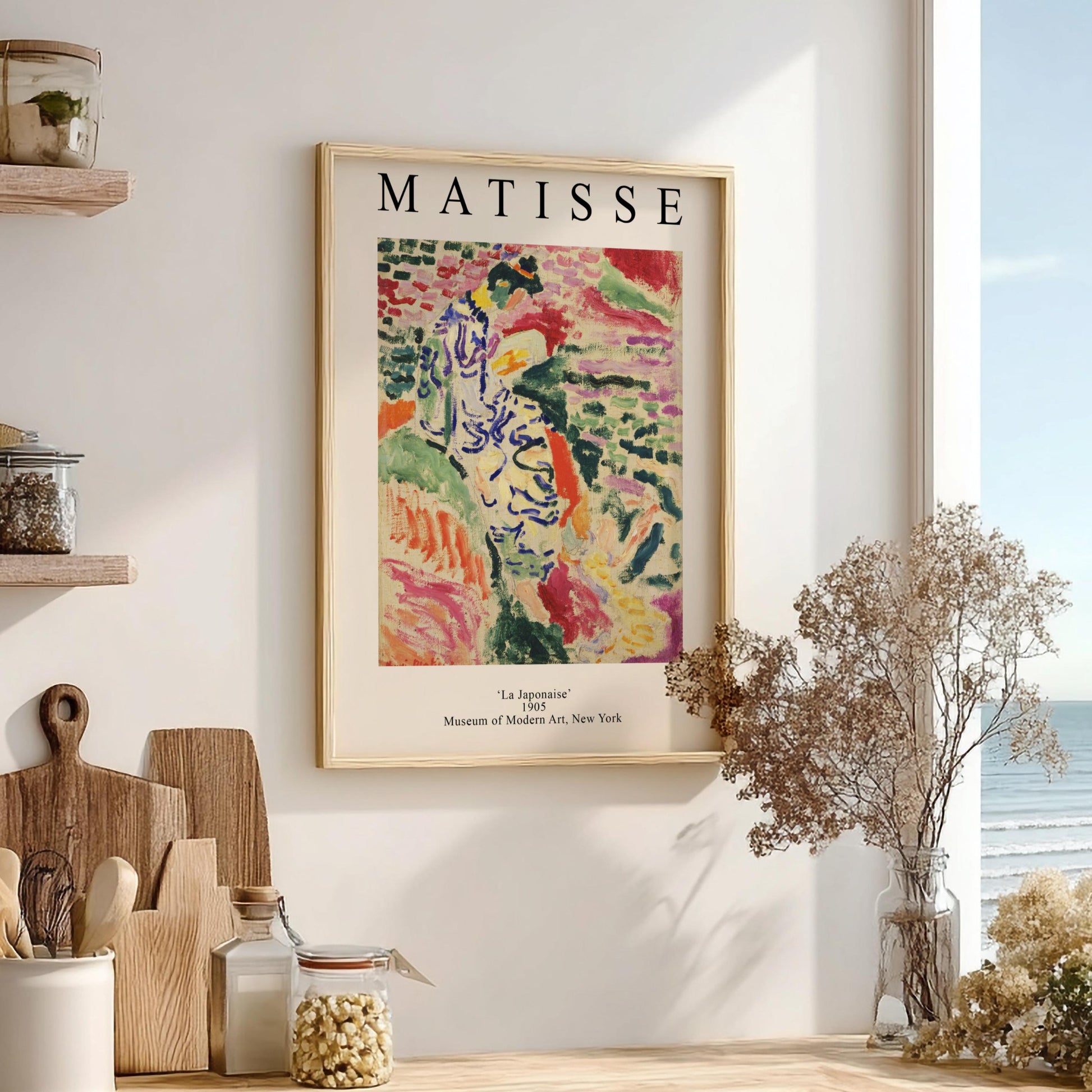 Matisse: La Japonaise - Modern Minimalist Figure Illustration Wall Art
