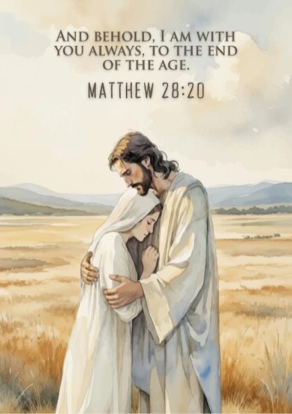 Matthew 28:20 Scripture Art - "End of the Age" Wall Print