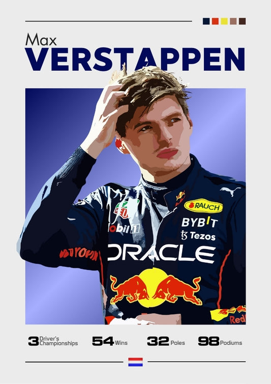 Max Verstappen F1 Imprimer