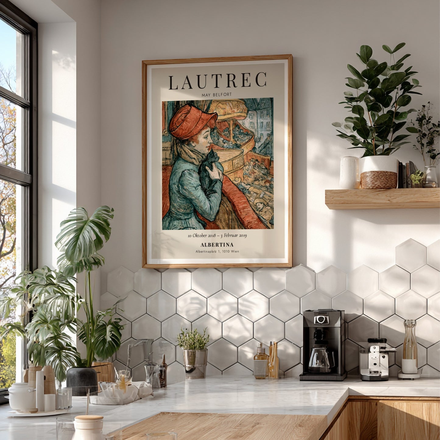 Toulouse-Lautrec poster featuring May Belfort in vibrant colors and vintage style