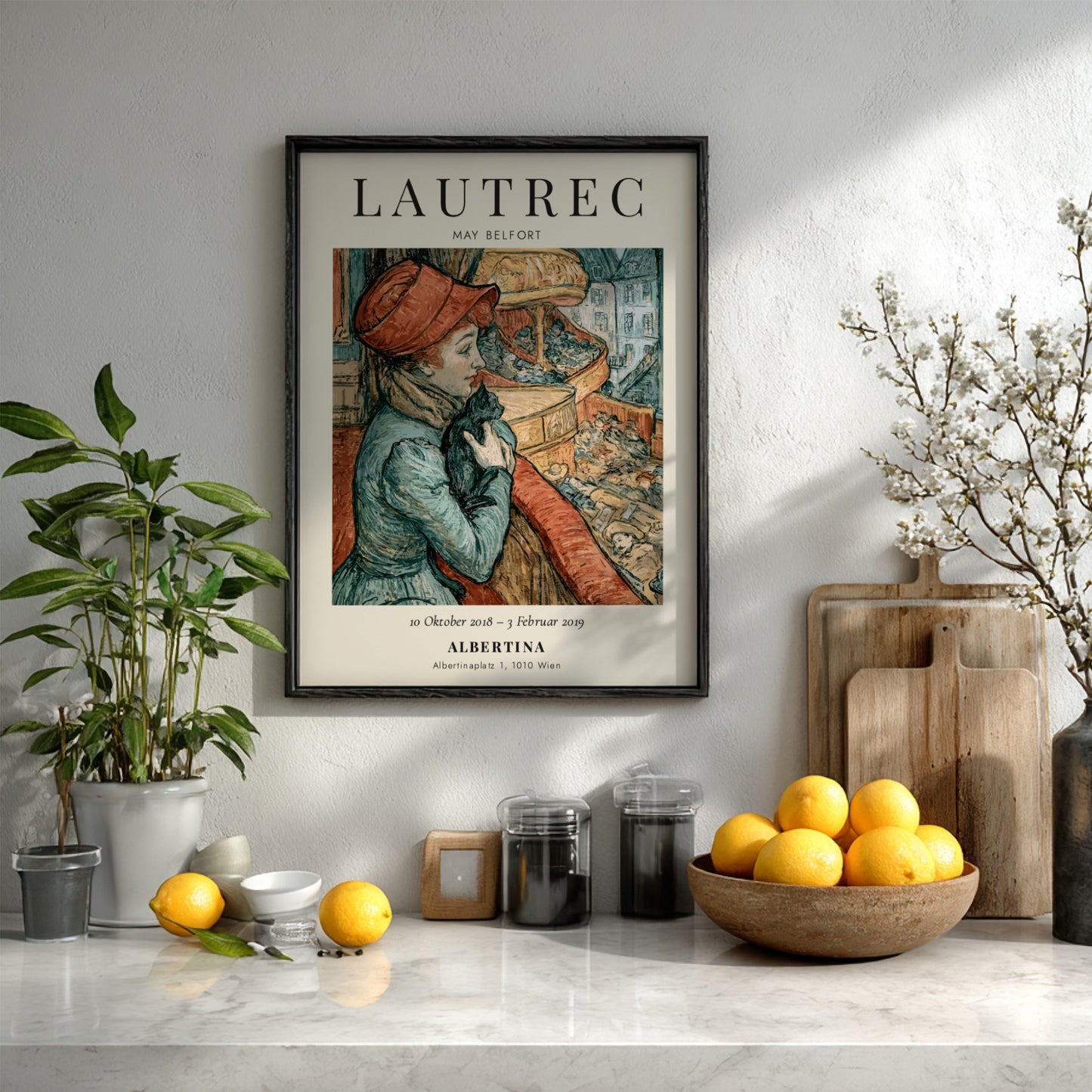 Toulouse-Lautrec poster featuring May Belfort in vibrant colors and vintage style