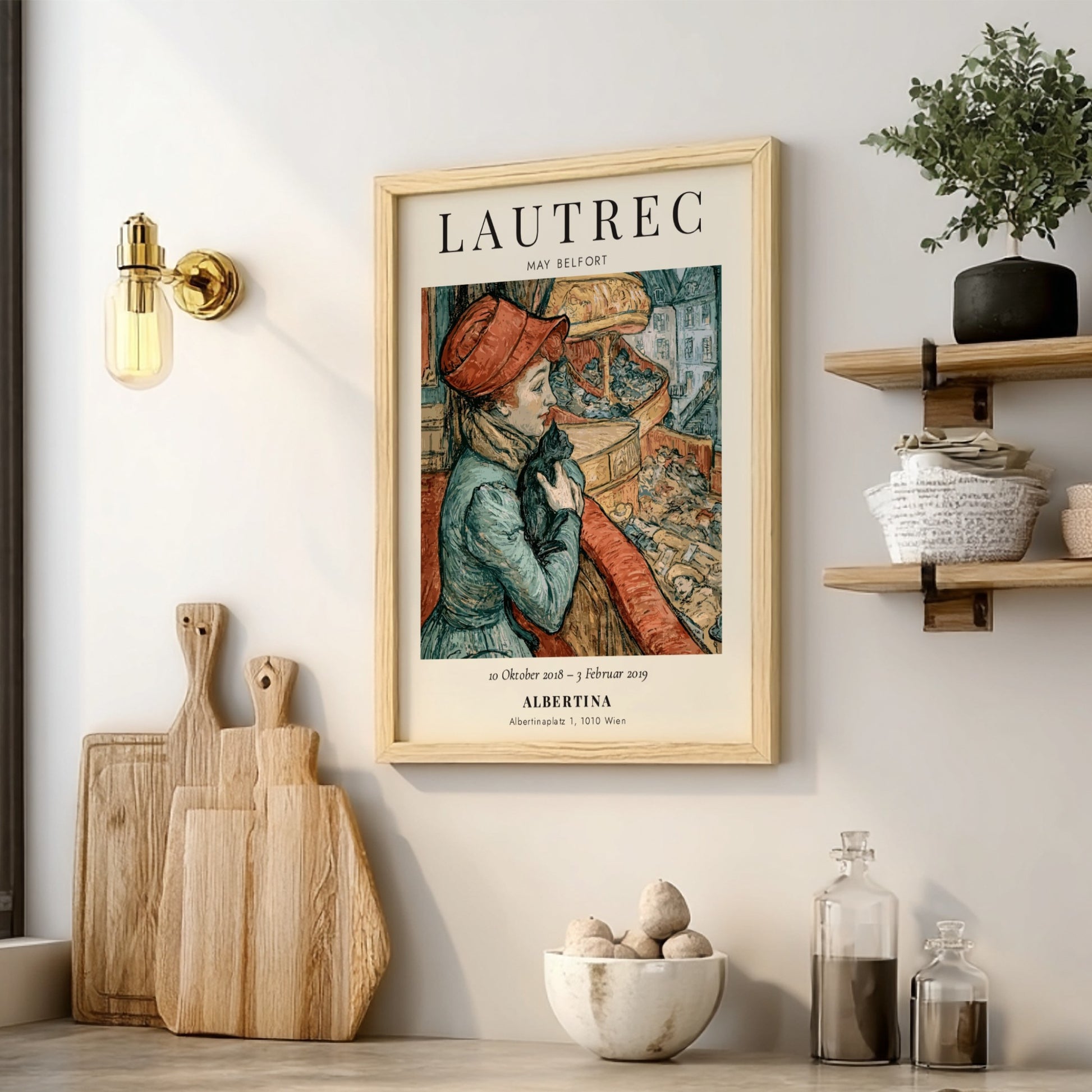 Toulouse-Lautrec poster featuring May Belfort in vibrant colors and vintage style