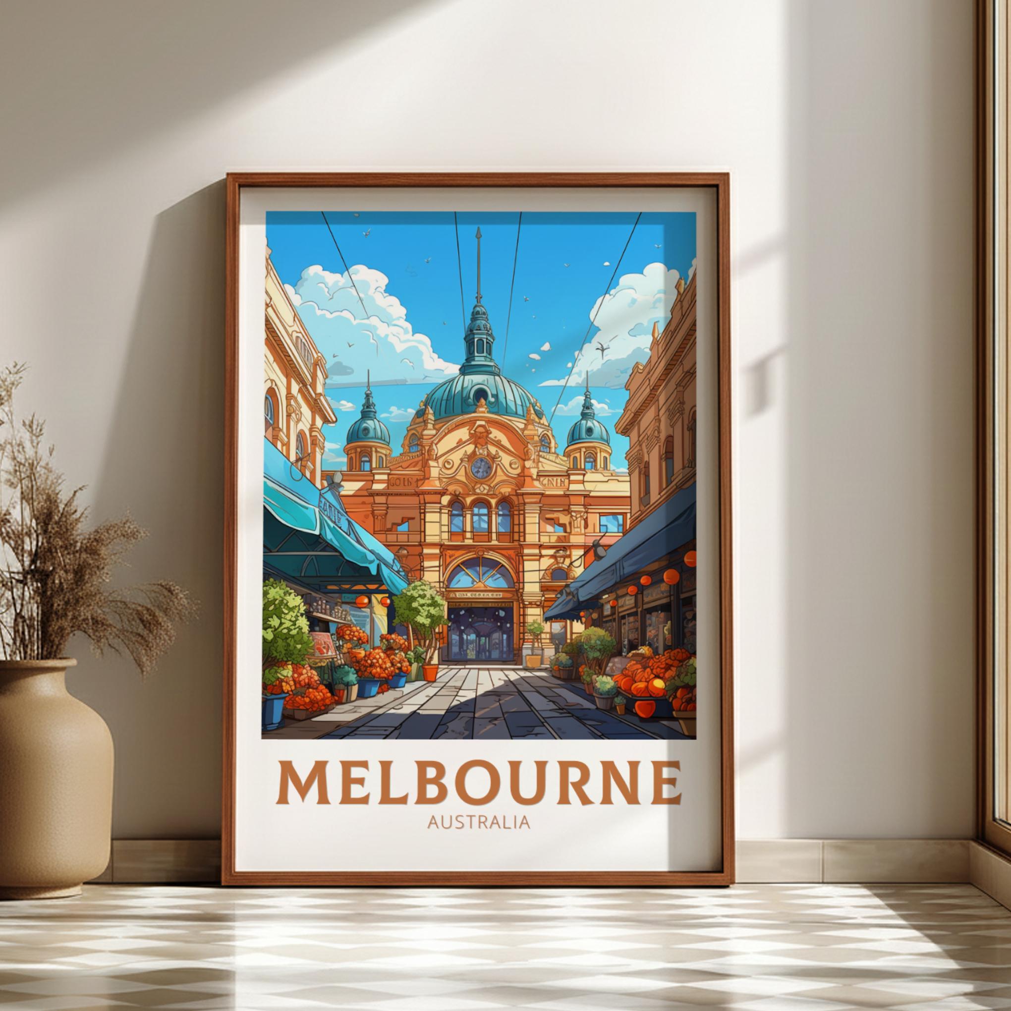 Australia MELBOURNE TRAVEL ART - WALLART AUSTRALIA