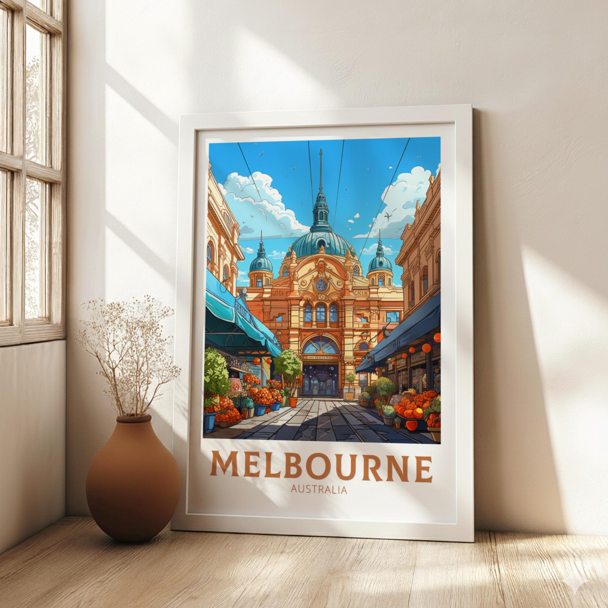 Australia MELBOURNE TRAVEL ART - WALLART AUSTRALIA