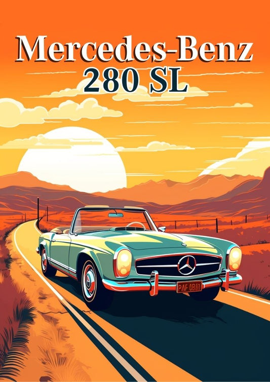 Affiche Mercedes-Benz 280SL