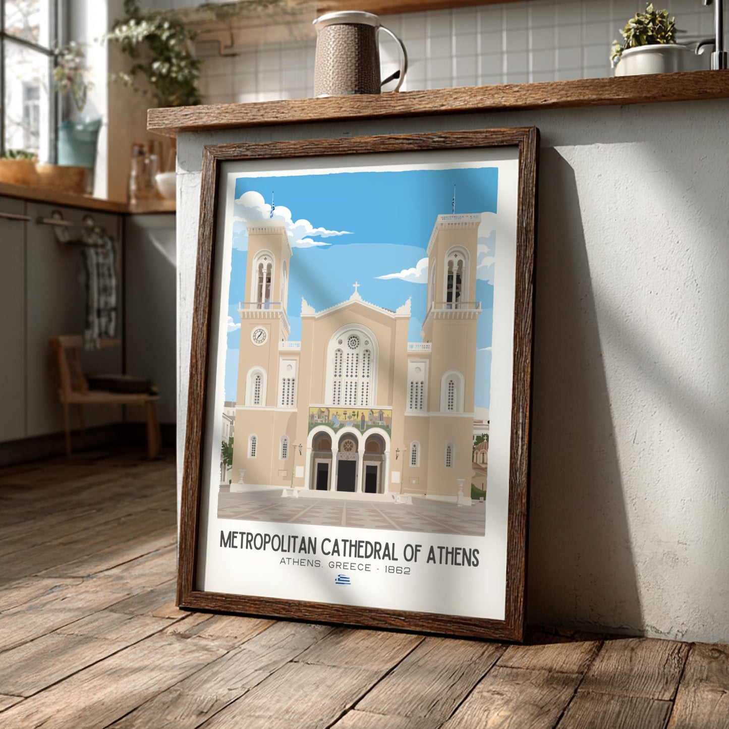 Metropolitan Cathedral of Athens Art - The Byzantine Revival Wall Print