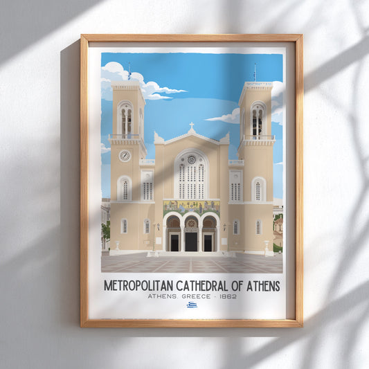 Metropolitan Cathedral of Athens Art - The Byzantine Revival Wall Print