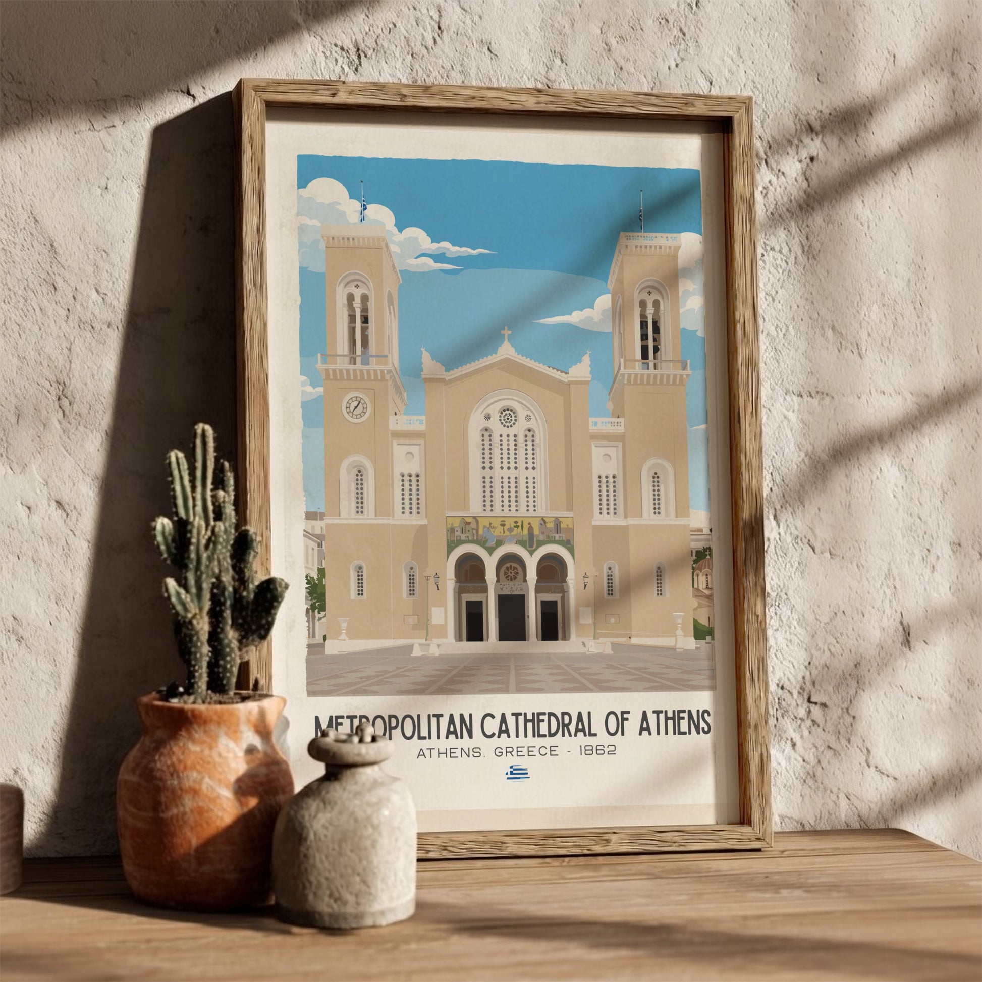 Metropolitan Cathedral of Athens Art - The Byzantine Revival Wall Print