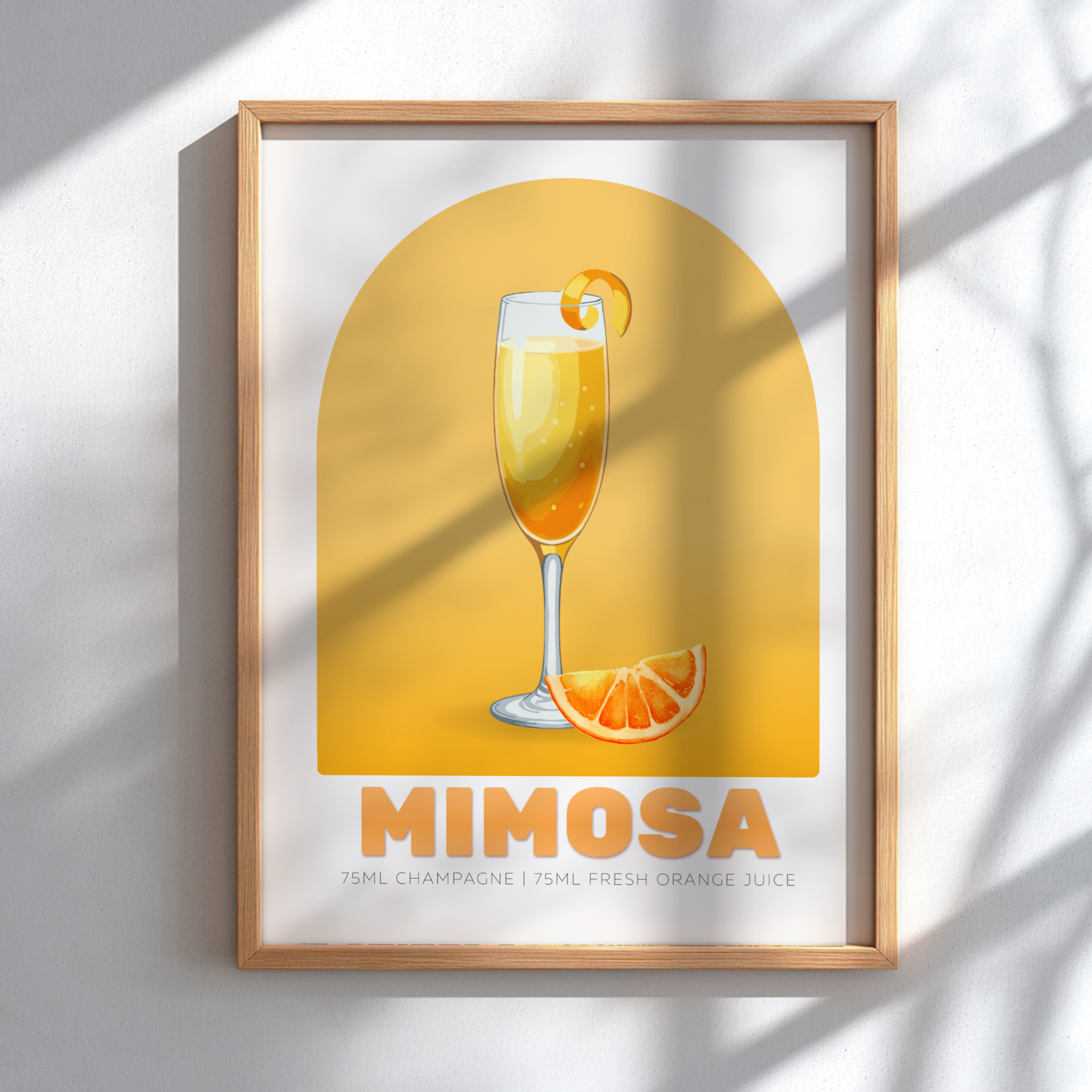 Mimosa Cocktail Poster - Drinks Wall Art