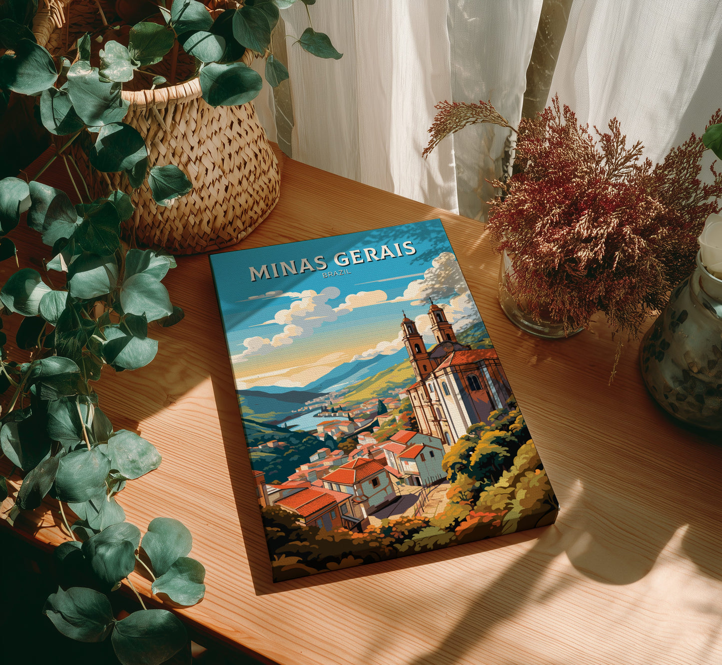Minas Gerais Travel Poster - Canvas