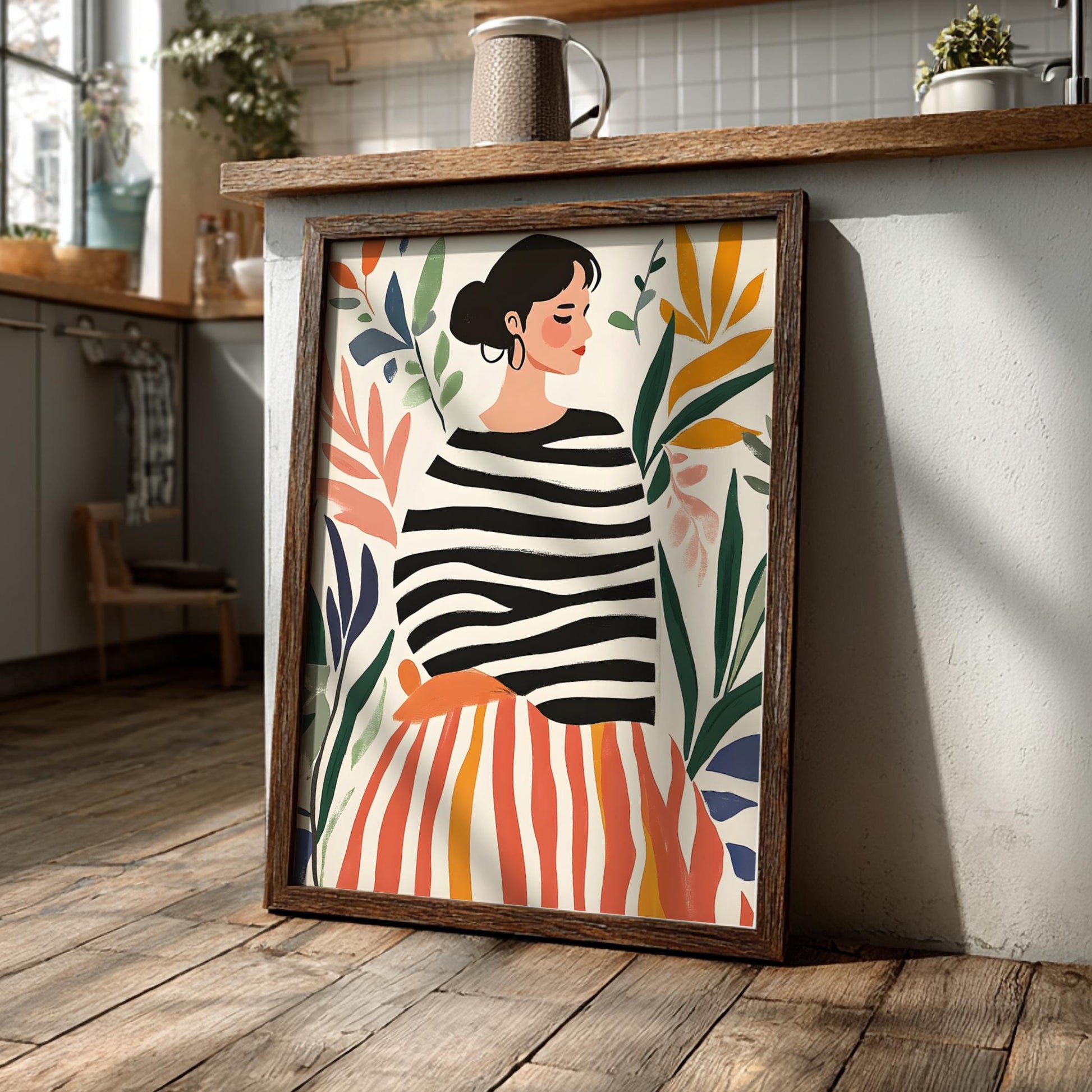 Couture Lines Modern Art - The High-Fashion Illustration Wall Print