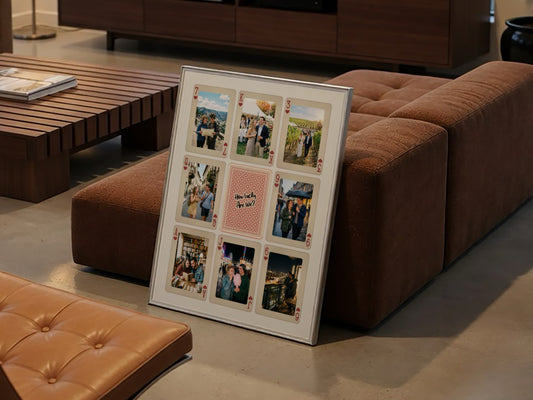 Personalised Couples Playing Card Poster