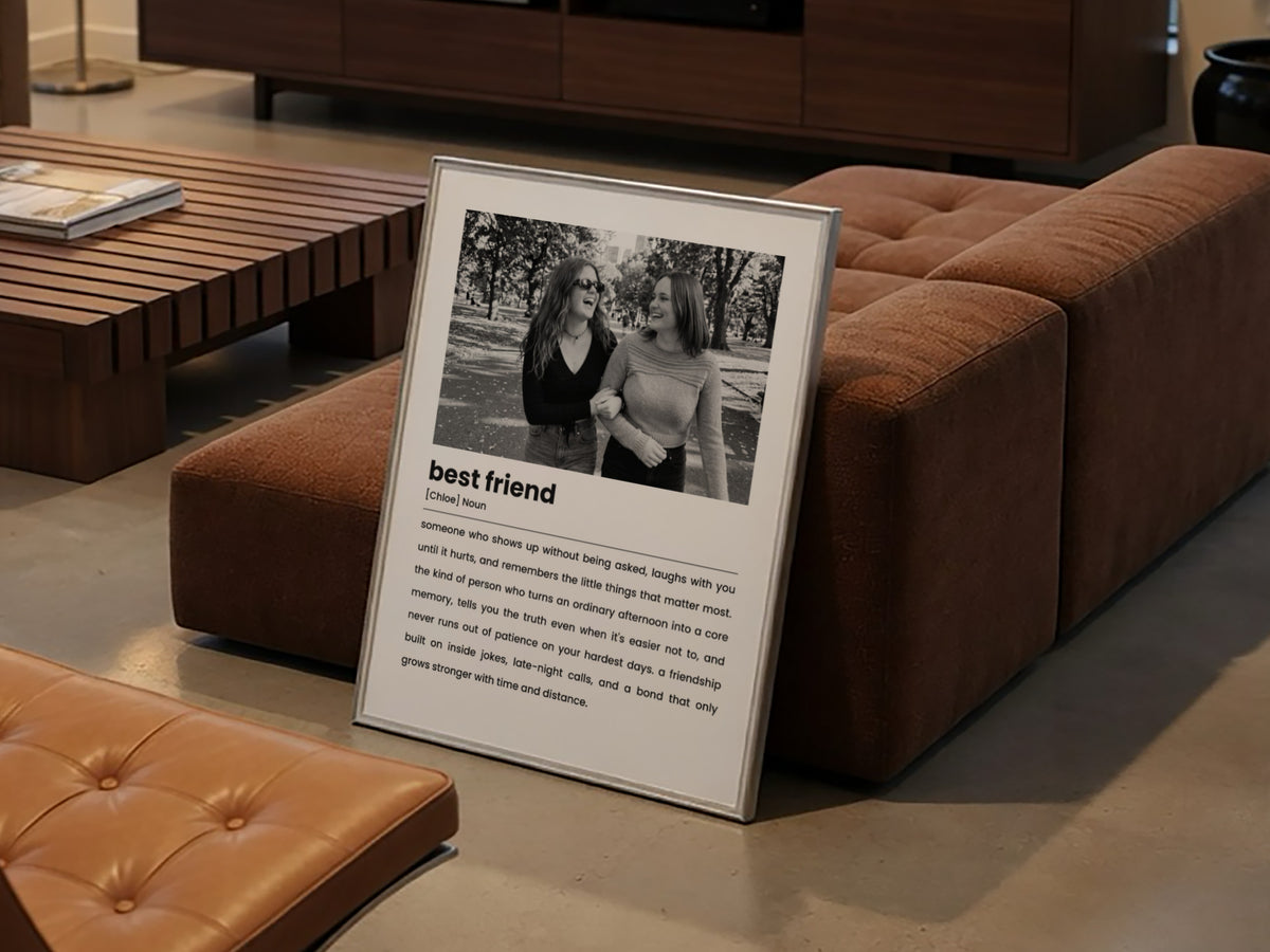 Personalised Best Friend Definition Photo Poster