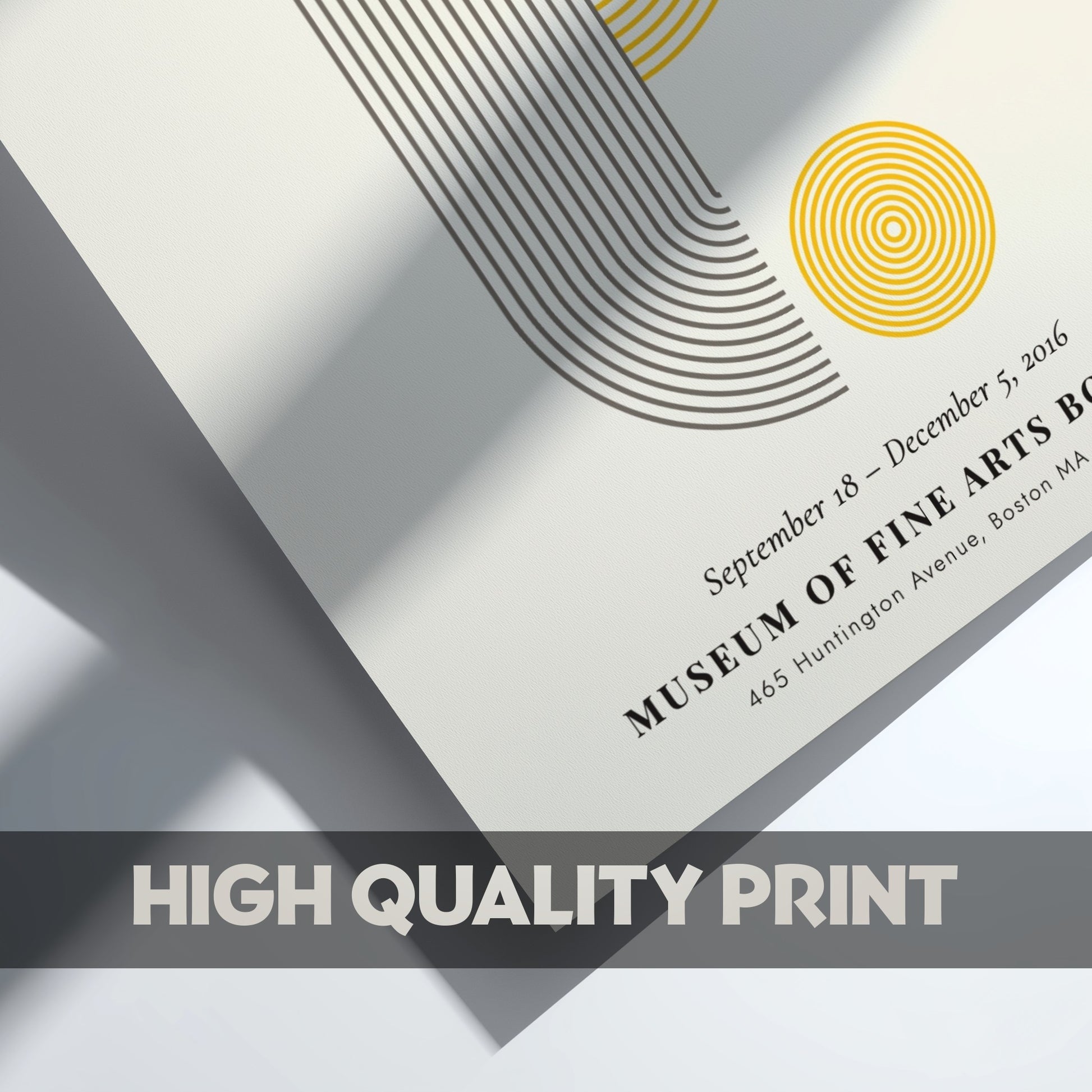 Bauhaus poster featuring geometric shapes and vibrant colors in a modern design style
