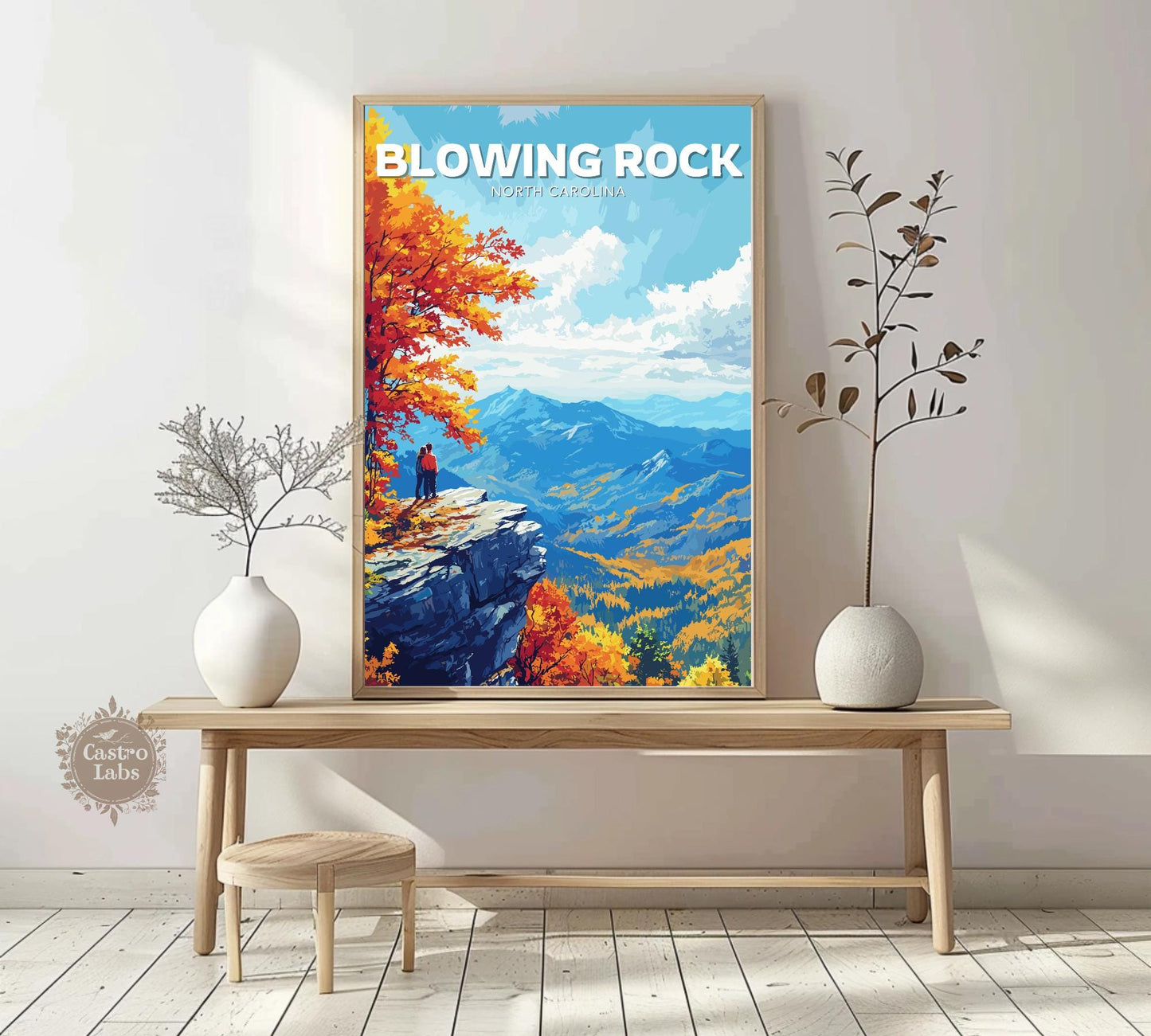 Blowing Rock Poster, Blowing Rock Print, Rock poster,Mountains poster, North Carolina Poster, North Carolina Print, North Carolina Wall Art,