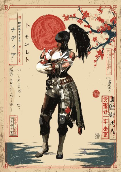 Nadia Poster - Monster Hunter Wilds Wall Art