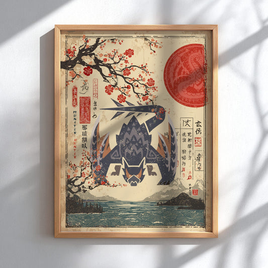 Nargacuga Poster - Monster Hunter Wilds 2026 Edition