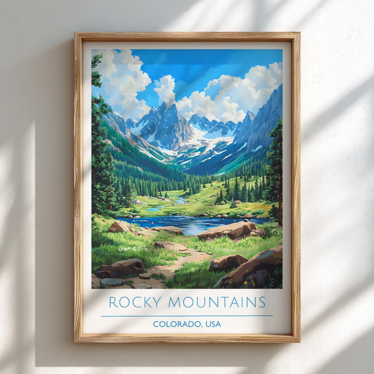 Rocky Mountains, Colorado: The Range – Modern Travel Art