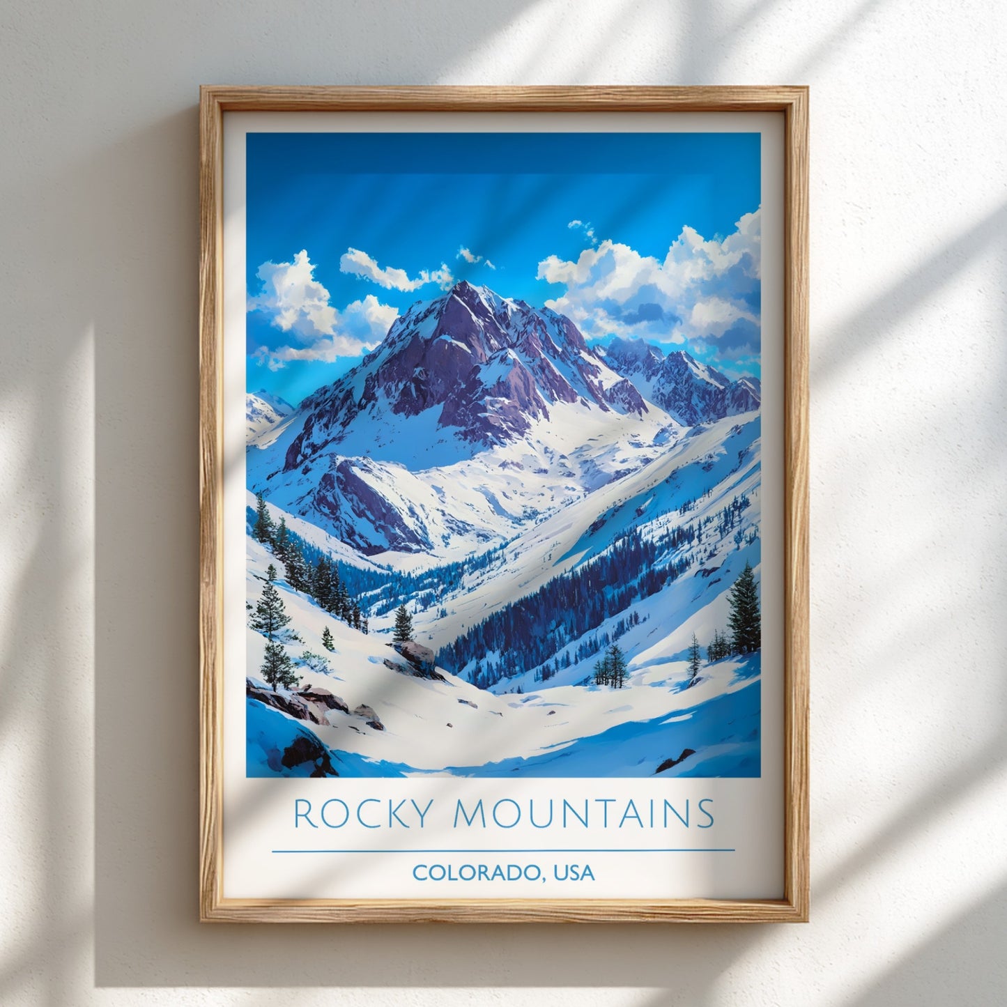 Rocky Mountains, Colorado: The Frost – Modern Travel Art
